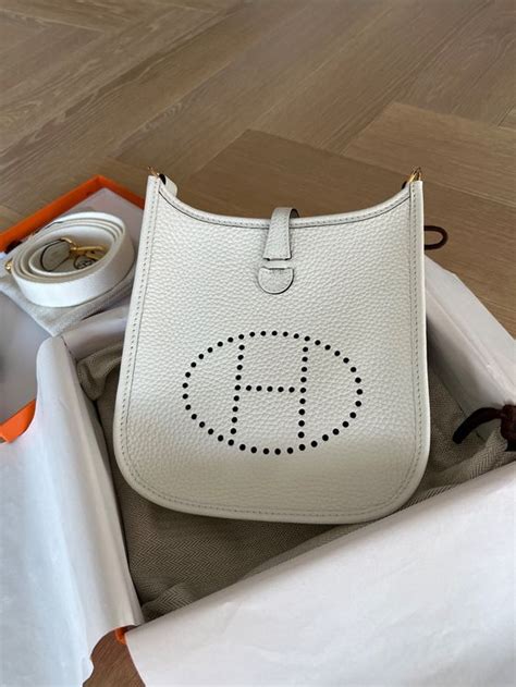 hermes evelyne 16 new white|hermes evelyne 16 carryall.